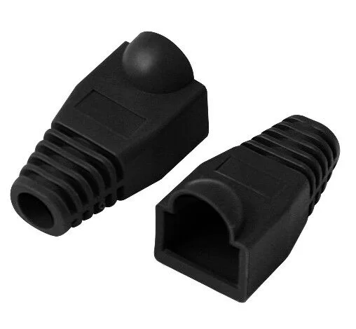BEEK BN-BOOT-CAT6/BL Koruma Kılıfı, RJ45 (Category 6 (Cat. 6) / Category 5e (Cat. 5e)) için, Siyah Renk