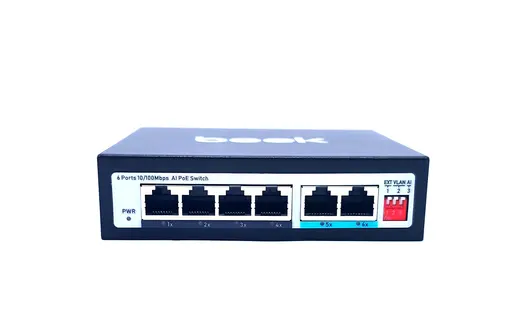 BEEK BN-FS-1604P 4 PORTS 10/100MBPS POE SWITCH WITH 2 100MBPS RJ45UPLINK alternatif görünüm