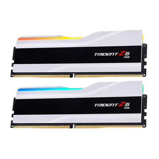 GSKILL 32GB (2X 16GB) DDR5 6400MHZ CL32 RGB DUAL KIT PC RAM BEYAZ TRIDENT Z5 F5-6400J3239G16GX2-TZ5RW alternatif görünüm