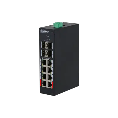 DAHUA HS4412-8ET-96 8X1G RJ45 4X1G SFP 96W YONETILEBILIR POE SAHA SWITCH alternatif görünüm