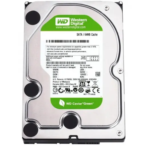 Wd 1Tb Wd10Eurx 7-24 3,5" 64Mb 5400Rpm Harddisk (İthalat)