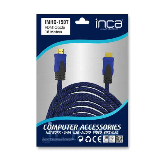 INCA 15metre IMHD-150T HDMI Görüntü Kablosu Gold 1.4v 4K alternatif görünüm