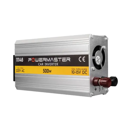 POWERMASTER PM-11148 12 VOLT - 500 WATT MODIFIED SINUS INVERTER (10-15V ARASI-220V AC) alternatif görünüm