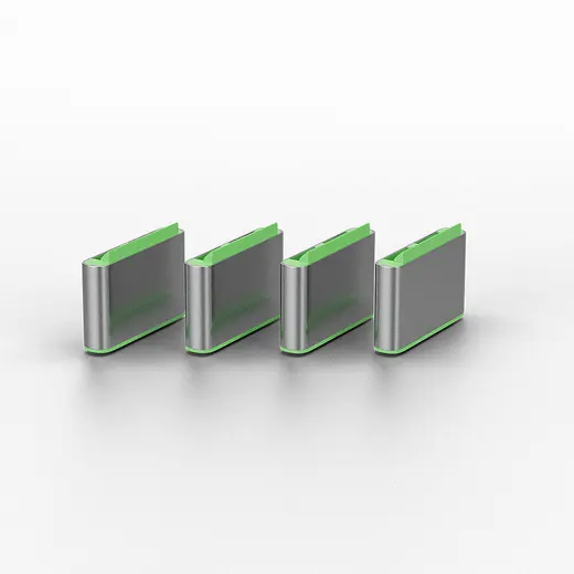 LINDY LIN-40426 USB C Port Blocker 4pcs + Key, Green alternatif görünüm