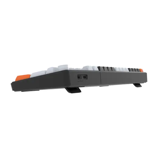 HAWK GAMING HK258 MEMBRANE LCD RGB KABLOSUZ/BLUETOOTH TURKCE KLAVYE SIYAH/TURNCU alternatif görünüm