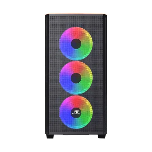 POWERBOOST PB-P2252BO 4-ARGB Fanlı Mid-Tower PC Kasası Turuncu görseli 4