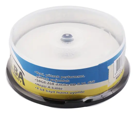 Elba Blu-Ray BD-R 6X 50GB 15Lİ Cake Box Prıntable alternatif görünüm