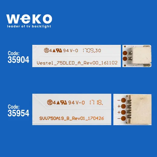 WKSET-6753 35904X12 35954X1 SVV750A19_A/B 13 ADET LED BAR alternatif görünüm
