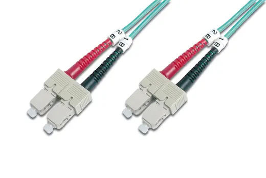 DIGITUS DK-2522-01/3 SC-SC Fiber Optik Patch Kablo, 1 metre, Multimode, Duplex, 50/125, OM3