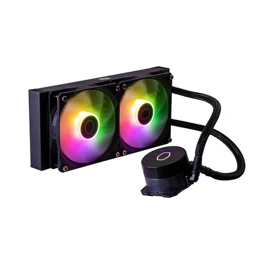 COOLERMASTER 240mm CORE 240L SPECTRUM MLW-D24M-A18PS-R1 ARGB Sıvı Soğutmalı AM5-1851p İşlemci Fanı görseli 2