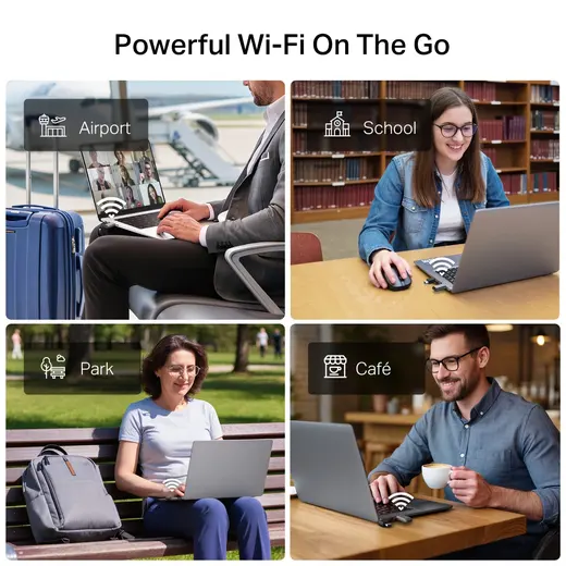 TP-LINK ARCHER TBE400U WIFI7 BE6500 Üç Bant Usb Kablosuz Ağ Adaptörü görseli 4