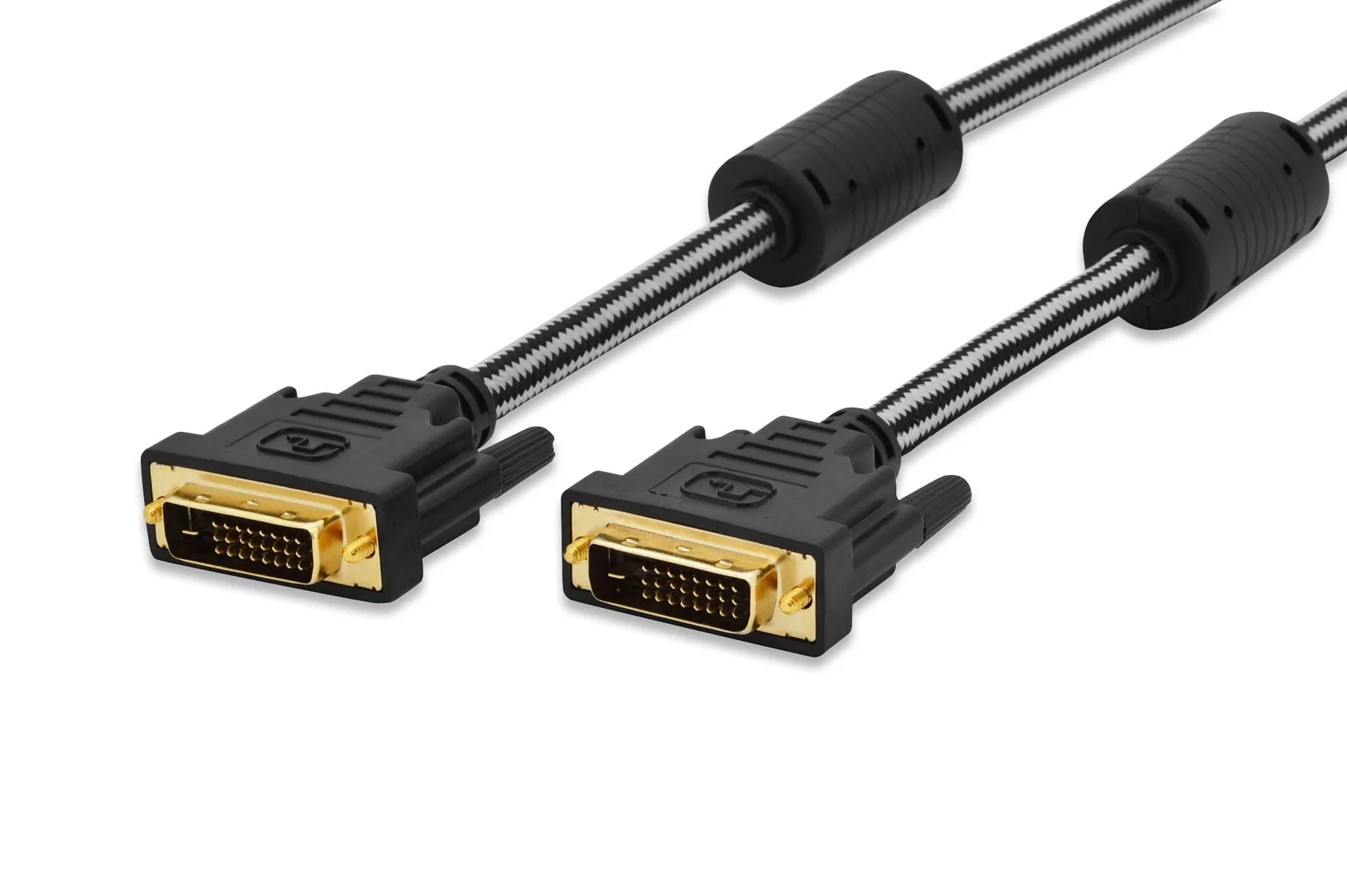 DIGITUS ED-84520 ednet DVI Bağlantı Kablosu, DVI-D (24+1) Erkek - DVI-D (24+1) Erkek, 2x ferrit, 2x zırhlı, 2 metre