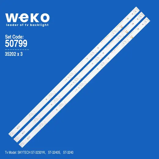 WKSET-5799 35202X3 HL-00320A28-0701S-04 B0 - D4 110-113 3.1-3.2 H 6034 3 ADET LED BAR