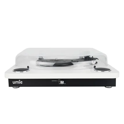 UMİE Bemol Beyaz Piano Kaplama 10W BT İN, BT OUT, RCA, USB Özellikli Nostaljik Pikap alternatif görünüm