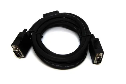 BEEK BC-DSP-VG-MM-15-1 VGA Monitör Kablosu, DSUB 15 erkek <-> DSUB 15 erkek, 15 metre, 2x ferrite filtreli, siyah renk
