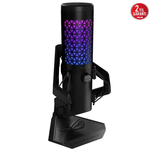ASUS ROG Carnyx 24-Bit/192kHz RGB Profesyonel USB Oyuncu ve Yayıncı Mikrofonu / 90YH03Z0-BAUA00 görseli 3