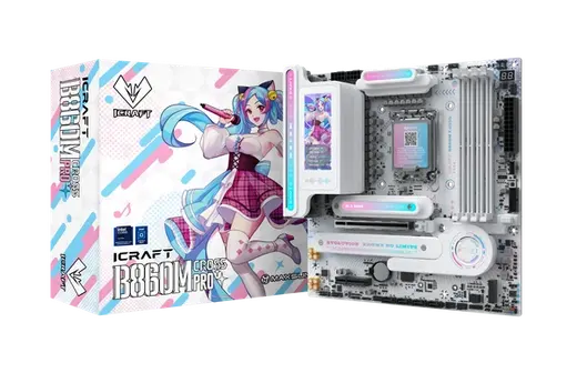 MAXUN iCRAFT B860M CROSS PRO WIFI HDMI-DP TYPEC PCIE 5.0 1851p mATX BEYAZ görseli 5