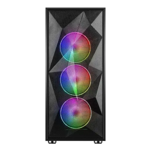 POWERBOOST 650W 80+ PB-P3509BB 4-ARGB Fanlı Gaming Mid-Tower PC Kasası görseli 4