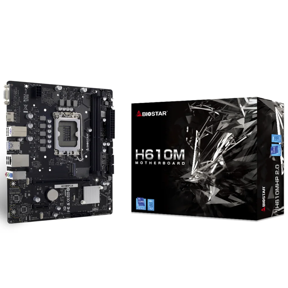 Biostar H610MHP 2.0 Intel 1700p DDR4 3200 HDMI VGA M2 mATX