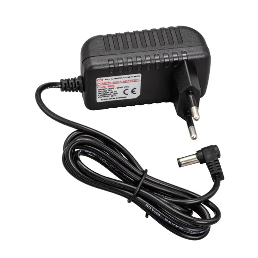 POWERMASTER PM-8115 12 VOLT - 1.5 AMPER 5.5*2.5 MM UÇLU PLASTİK KASA PRİZ TİPİ ADAPTÖR görseli 3