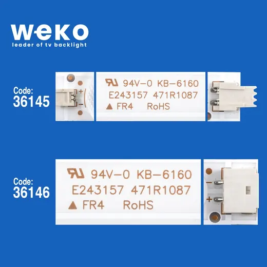 WKSET-6594 36145X5 36146X5 K500WD 4708-K500WD-A3213K01 TYP-A/B 10 ADET LED BAR alternatif görünüm