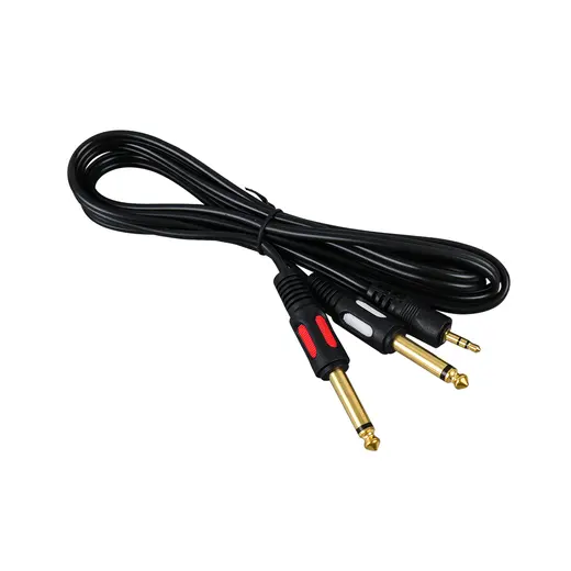 POWERMASTER PM-4284 3.5MM STEREO ERKEK/2X6.3 MM MONO ERKEK 1.5 METRE KABLO