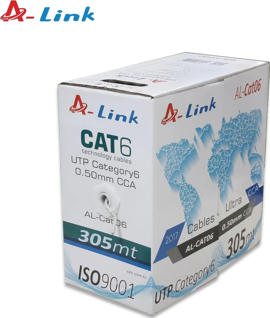 A-LINK 305metre CAT6 Utp 24AWG CCA AL-CAT06