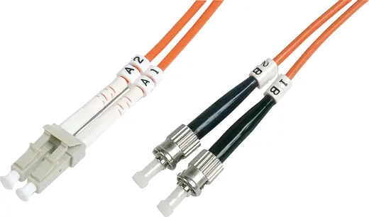BEEK BC-FO-5LCST-03 LC-ST Fiber Optik Patch Kablo, Multimode OM 2 50/125 Duplex, 3.0mm, LSZH, 3 metre