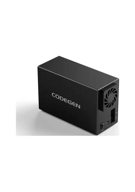 CODEGEN CDG-HDC-35DUO 2.5"/3.5" SATA SSD 2X20TB DISK YUVALI DUAL RAID ÖZELLIKLI HARDDISK SSD KUTUSU