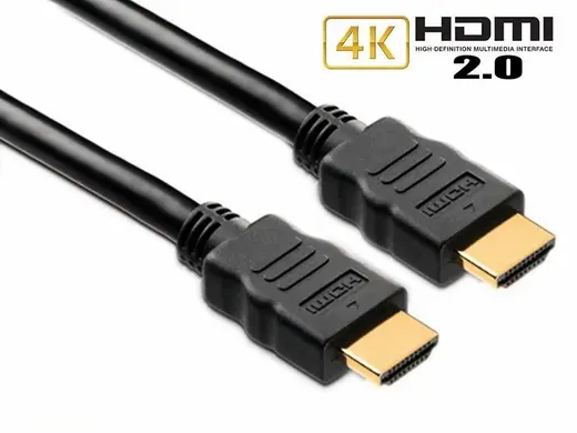 10 Metre HDMI 3D + 4K UHD Erkek / Erkek Altın Uç Kablo görseli 3