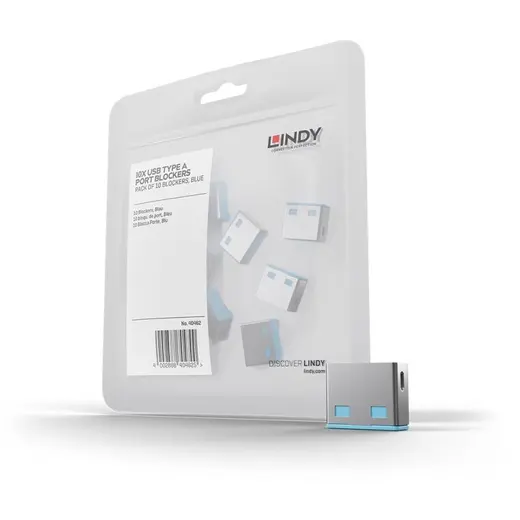 LINDY LIN-40462 USB A Tipi Port Kilidi (Anahtar Hariç) – 10’lu Paket