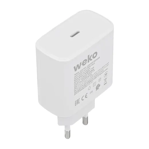 WEKO WK-21440 S11-C 25 WATT BEYAZ ŞARJ BAŞLIK ADAPTÖRÜ + TYPE-C TO TYPE-C KABLO (NO:9T) görseli 3