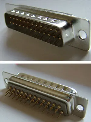 DIGITUS A-DS 25 PP/Z D-SUB, 25 Pin, Erkek, Düz PCB için, Kalaylı Gövde