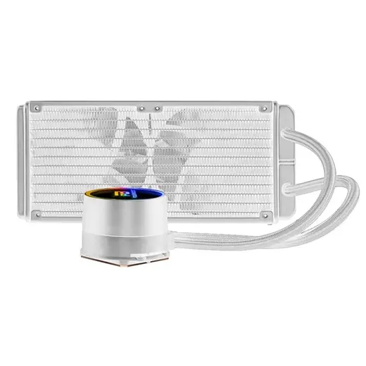 POWERBOOST 240mm DEEP PB-LCS-PI240-W ARGB Sıvı Soğutmalı AM5-1851p İşlemci Fanı Beyaz görseli 2