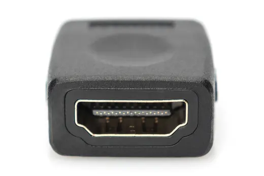 DIGITUS AK-330500-000-S HDMI Adaptör, HDMI A (19 pin) Dişi - HDMI A (19 pin) Dişi, Ultra HD 60p, siyah renk alternatif görünüm