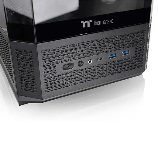 THERMALTAKE 1000W 80+ GOLD VIEW 370 TG CA-31N-10M1WE-00 4-ARGB Fanlı Gaming Mid-Tower PC Kasası görseli 1