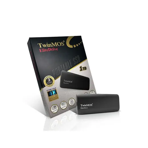 1 TB TWINMOS EXT SSD USB3.2/TYPE-C PSSDGGBMED32 görseli 2