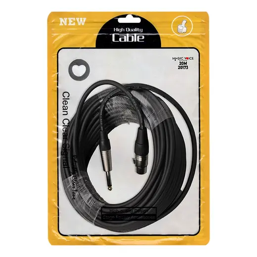 MAGİCVOİCE LD379B 6.3 MM MONO ERKEK + CANON DİŞİ 20 METRE KABLO alternatif görünüm