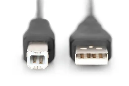 DIGITUS AK-300102-030-S USB 2.0 Bağlantı Kablosu, USB A Erkek - USB B Erkek, 3 metre, AWG 28, UL, siyah renk alternatif görünüm