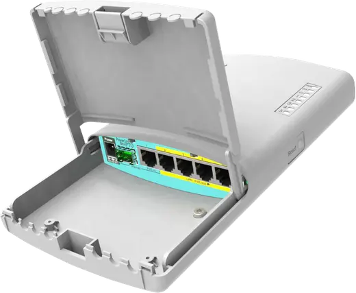 Mikrotik RB960PGS HEX POE POWERBOX PRO OUTDOOR ,5 PORT 10/100/1000 Switch and Router POE SFP, L4 alternatif görünüm