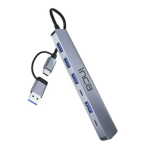 INCA IUTP-7 5port TYPEC-USB 3.0 USB Çoklayıcı Hub 100W görseli 4