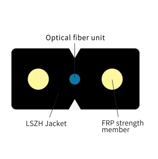 OBK 1x2 SM 2 CORE G657 LSZH - DROP FIBER / METRE