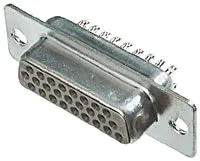 DIGITUS A-HDF 26 LL/Z High-Density D-SUB Konnektör, 26 Pin, Dişi, Solder Cups