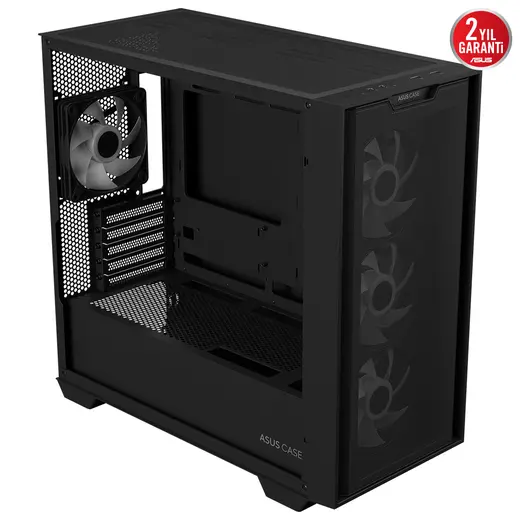 Asus A21 PLUS Siyah Temperli Cam mATX Mid Tower Fanlı ARGB Kasa görseli 6