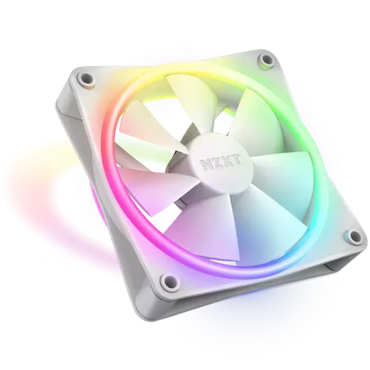 NZXT 140MM RF-D14SF-W1 F140 RGB Duo Single Kasa Fanı Beyaz görseli 6