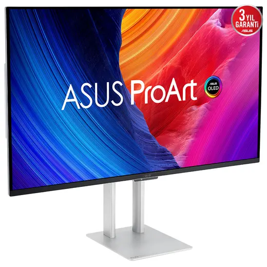 ASUS 31.5" OLED PROART PA32UCDM 0.1MS 240HZ HDMI-DP Thunderbolt Grafik tasarım Monitörü 3840x2160 / 90LM03HE-B01K70 görseli 6
