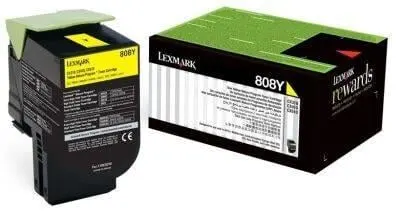 Lexmark CX310 CX410 CX510 Orijinal Sarı Toner 80C00YG