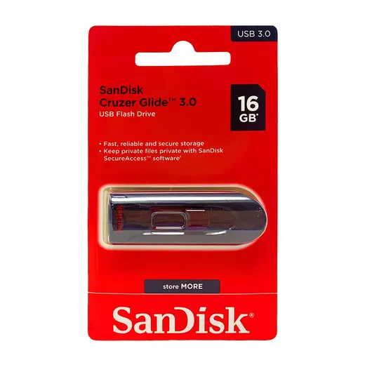 SANDISK 16GB Cruzer Glide SDCZ600-016G-G35 Usb 3.0 Bellek görseli 1