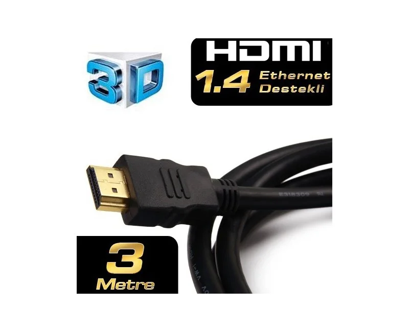 Dark 4K HDMI Altın Uçlu Kablo v1.4 (3m)