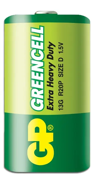 GP Greencel R20 Kalın D Boy Çinko Pil 20'li Paket GP13-2S2 alternatif görünüm